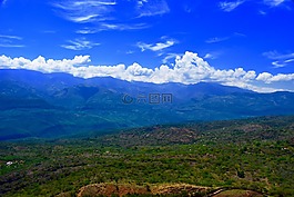 峽谷,山,自然