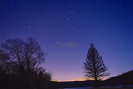 夜,星星,天空