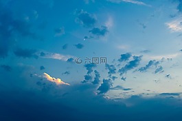 藍(lán)色,天空,太陽(yáng)