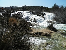 ruidera 的泻湖,水,西班牙