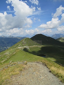 首腦會議的方式,山,天空