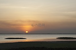 日落,太陽,天空