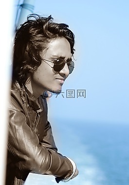 肖像,年轻,美丽