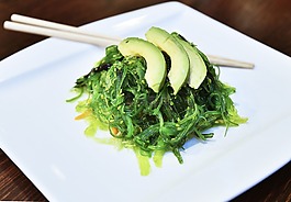 食物,沙拉,裙帶