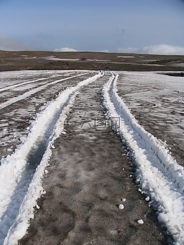 道路,夏季,跟蹤