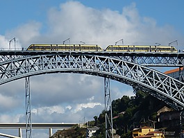 橋,金屬,拱