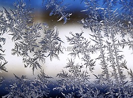 雪花,弗羅斯特,玻璃