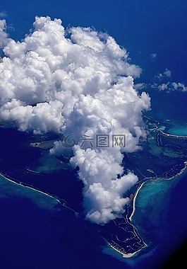 島,云,天空