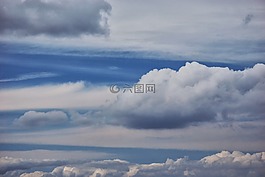 云,天空,云盖