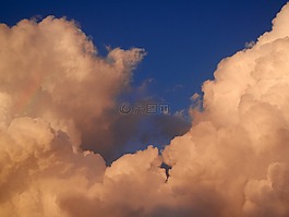 彩虹,云,彩虹在云