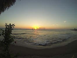 日落,黃昏,地平線