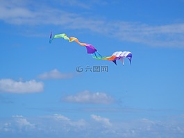 风筝,蓝色的天空,天空