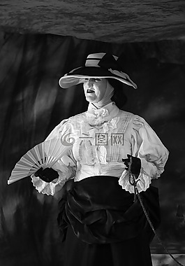 夫人,服裝,女子