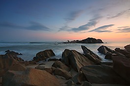 石,海岸,海