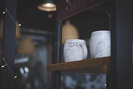 杯,顯示,木