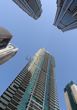 迪拜,城市,摩天大樓