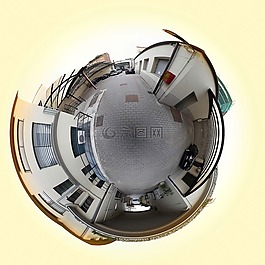 世界,三百六十,庭院