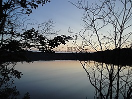 日落,日出,夏天