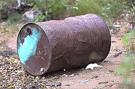 桶,鐵銹,被遺棄
