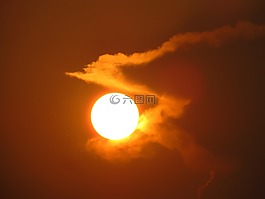 太阳,太阳视图,日落