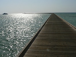 碼頭,海灘,海