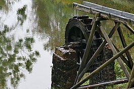 環(huán)境,水車,池塘