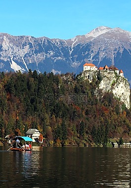 布萊德,pletna,風(fēng)景