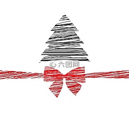 圣誕節(jié),樹(shù),弓