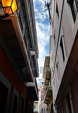 窄,街,波多黎各