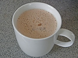 杯,熱奶咖啡,咖啡豆