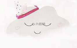 云,棉花,白