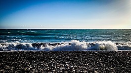 海,波,自然
