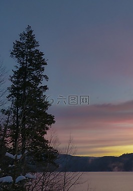 日出,卡尼姆湖,不列顛哥倫比亞省