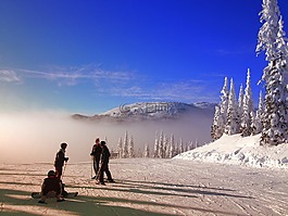 sunpeaks,滑雪場,美麗