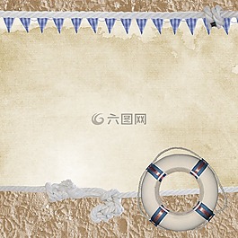 航海,海灘,剪貼簿