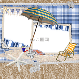 海灘,剪貼簿,背景