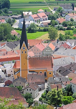 在阿尔谷 dietfurt,查看,中世纪的地方