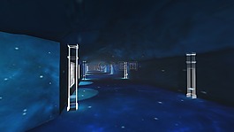 隧道,燈光,星空