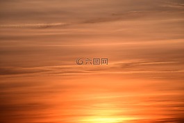 背景,日落,橙