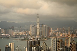 香港,查看,天空