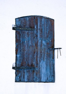 門(mén),白,藍(lán)色