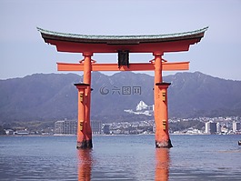 日本,宫岛,岛