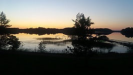 芬兰,湖,夏天