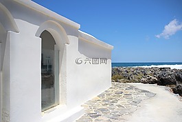 克里特岛,小教堂,海