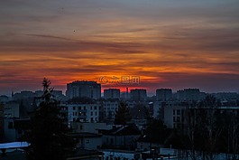 克拉科夫,波蘭,天空
