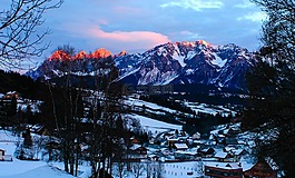 高山,日出,奧地利