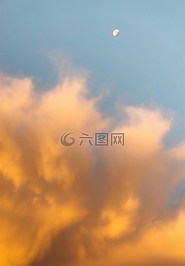 云,天空,煙