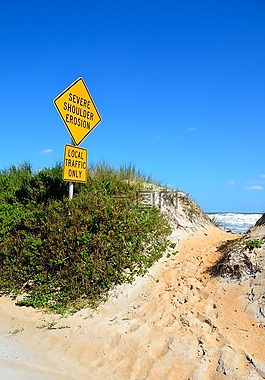 海灘侵蝕的跡象,海灘,戶外
