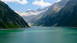 湖,bergsee,水庫