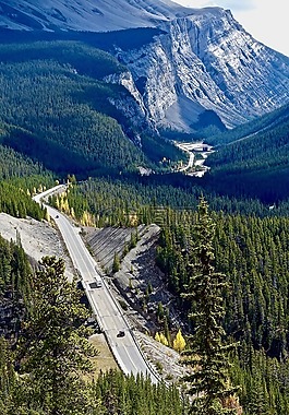 公路,路,山